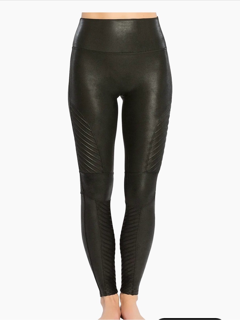 Spanx Faux Leather Moto Leggings